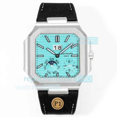 Swiss Patek Philippe Cubitus 5822P Grand Date New Tiffany Blue Dial Replica Watch 